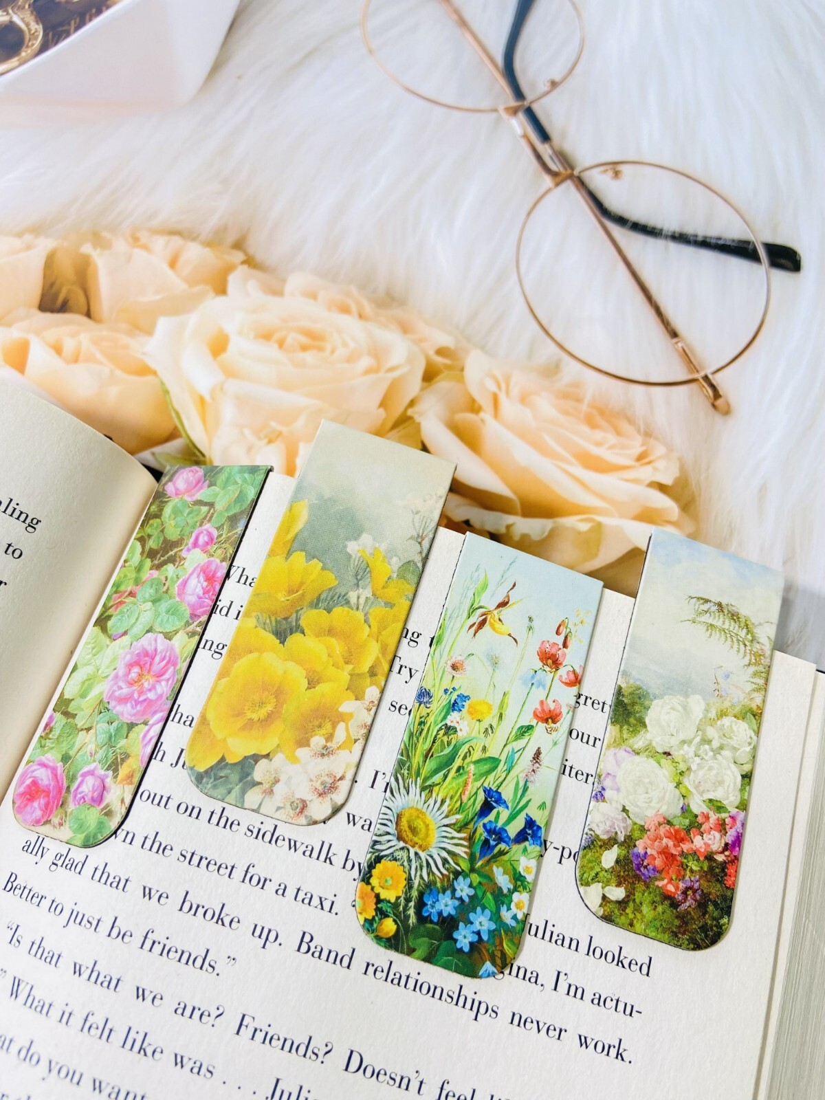 4 Pcs / Pack Magnet Bookmark Van Gogh Painting Reading Readers Gift US Shipping
