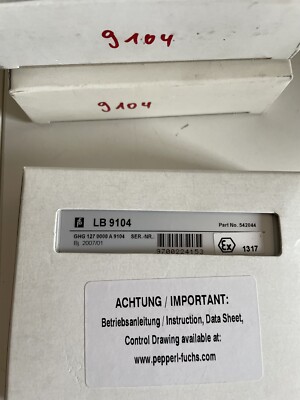 CEAG / Pepperl+Fuchs LB 9104 GHG 127 0000 A 9104 Power Supply new  542044