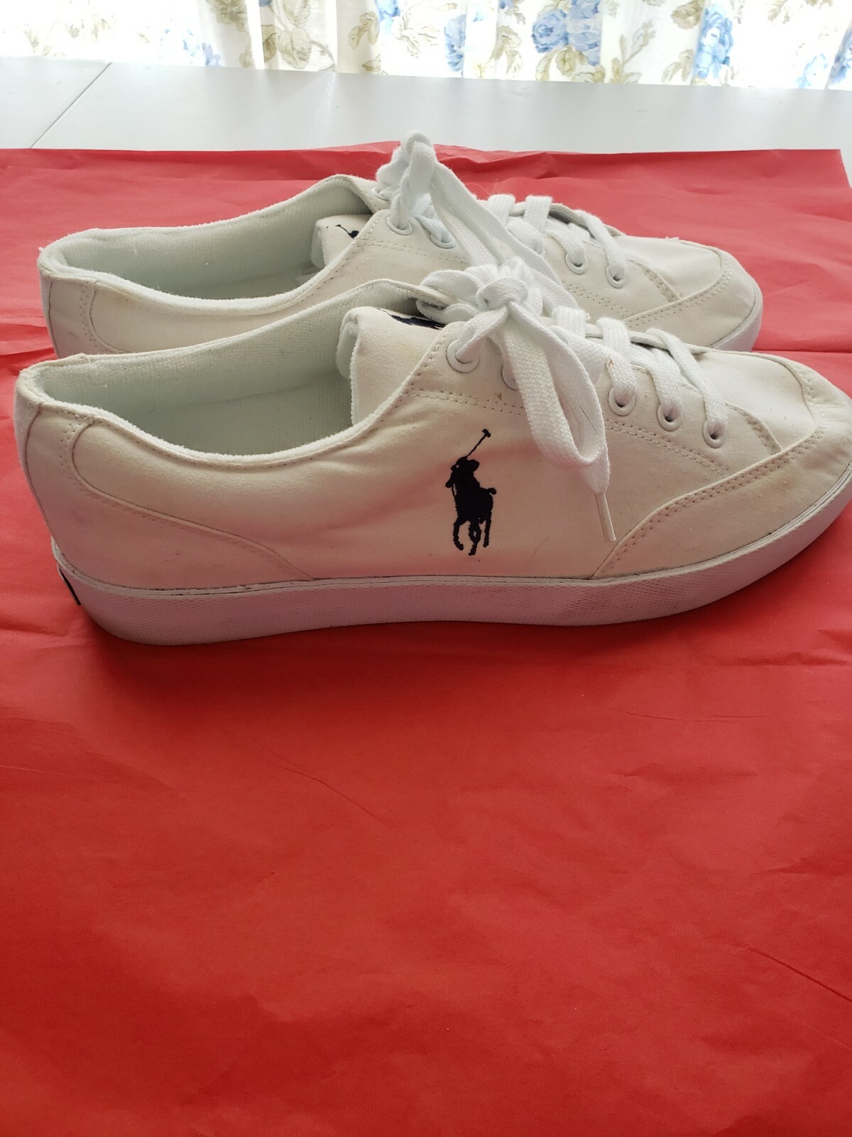 Ralph Lauren Polo Tennis Shoes White 