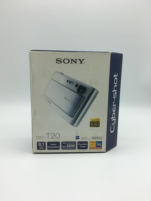 Sony Cybershot 8MP Digital Camera 3x Zoom Super Steady Shot - White (DSC-T20/W)