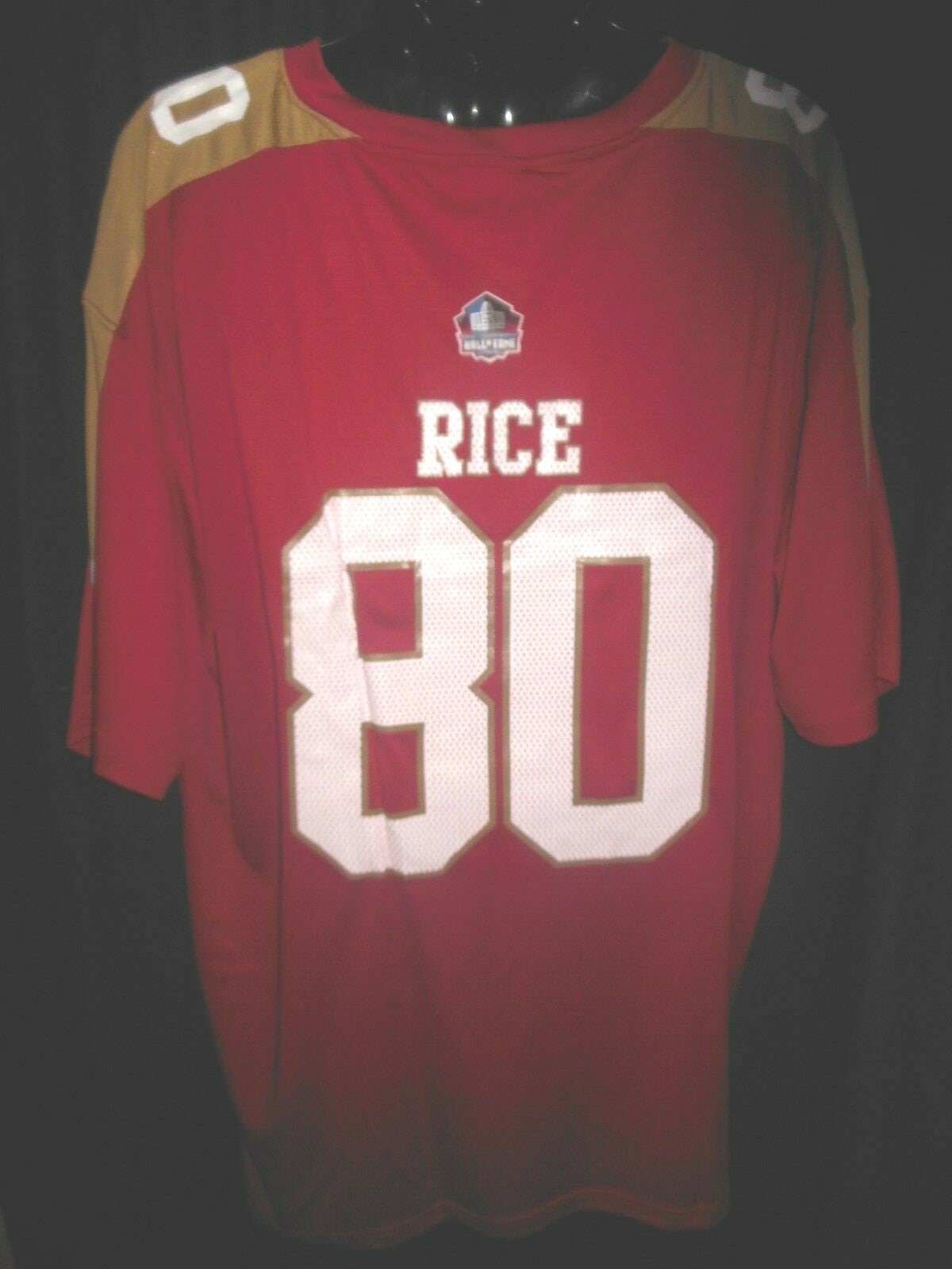 San Francisco 49ers Jerry Rice #80 Men's Majestic Hall of