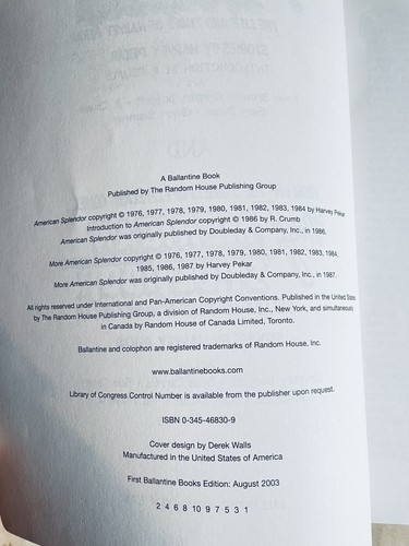 American Splendor (2003) Life & Times of Harvey Pekar Paul Giamatti TPB