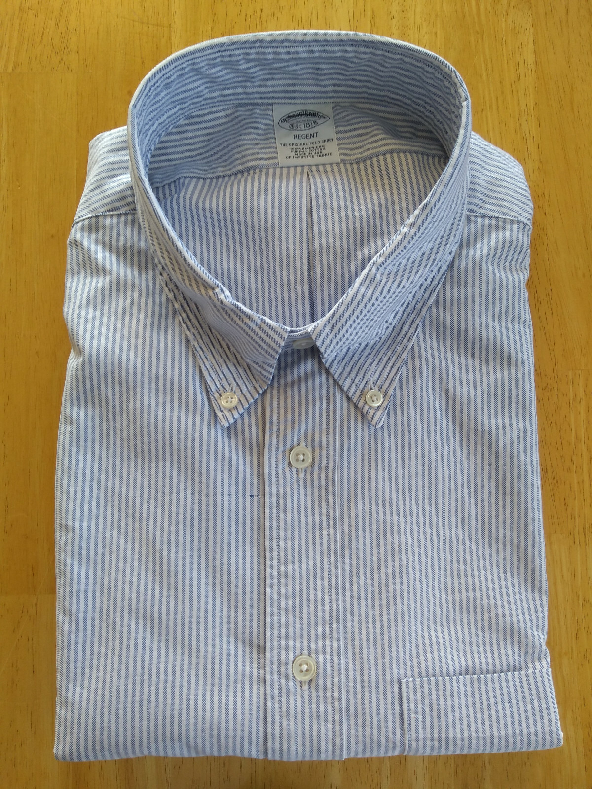 USA製 Brooks Brothers REGENT 14 1/2-31 NWOT Brooks Brothers Blue University Button Down XXL19-35