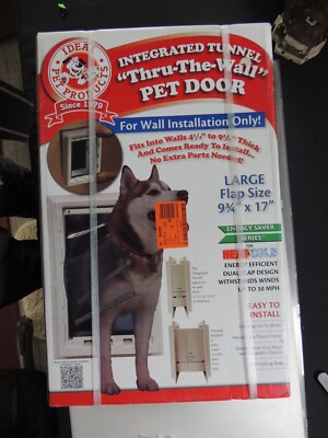 Ideal Pet Products Wall Entry, Integrated Tunnel, Thru the Wall Pet Door.  Large