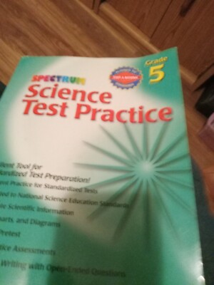 Science Test Practice, Grade 5 (Spectrum) - Paperback By Spectrum EXCELLENT 
