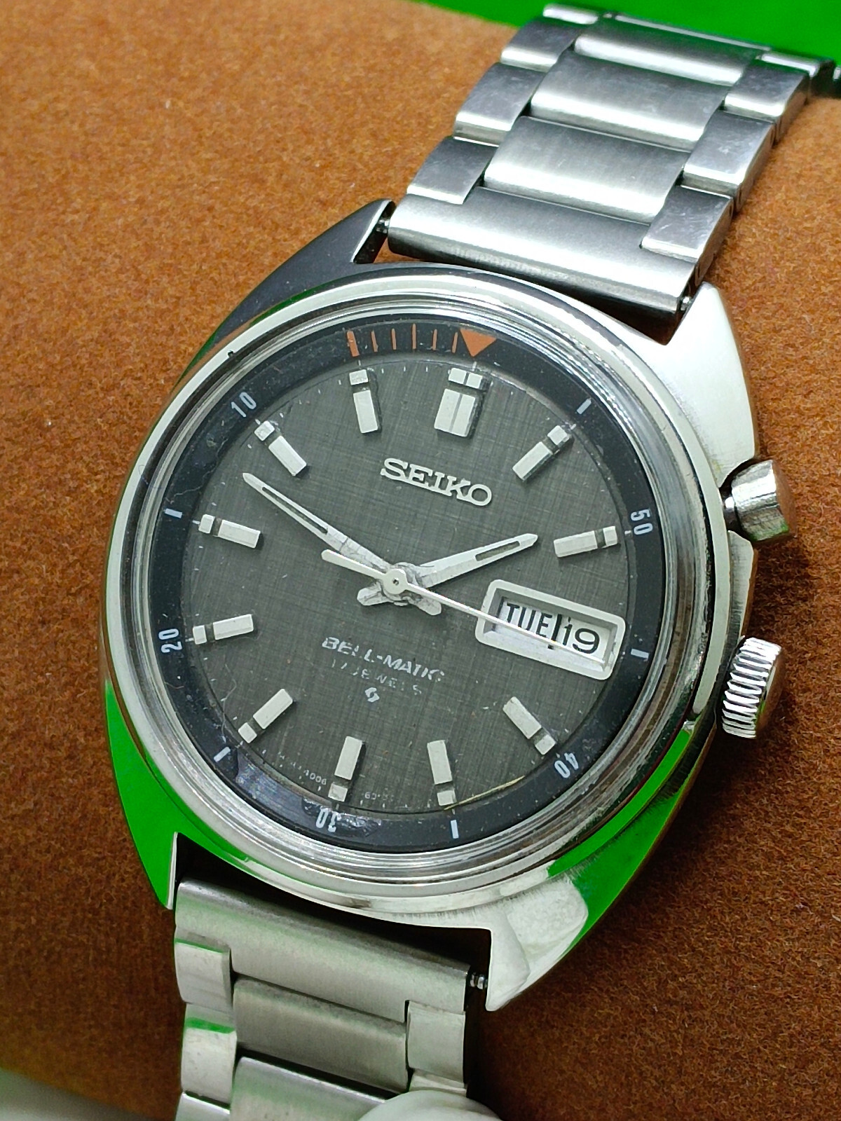 セイコーベルマチック１７石オートマチック4006-6060 Seiko Bell Matic 4006-6060 Vintage Day Date 17 Jewels Watch