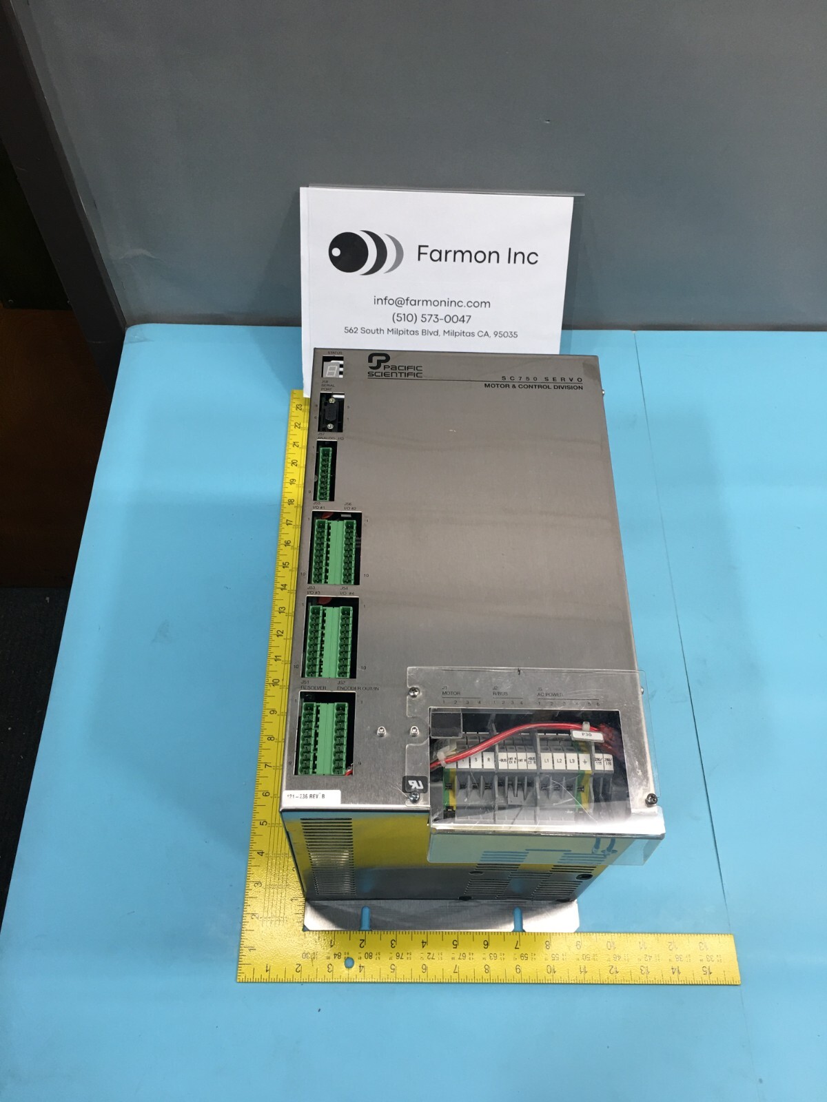 Pacific Scientific SC755A040-08 SC750 Servo Motor Drive & Cntrl Division, 125776