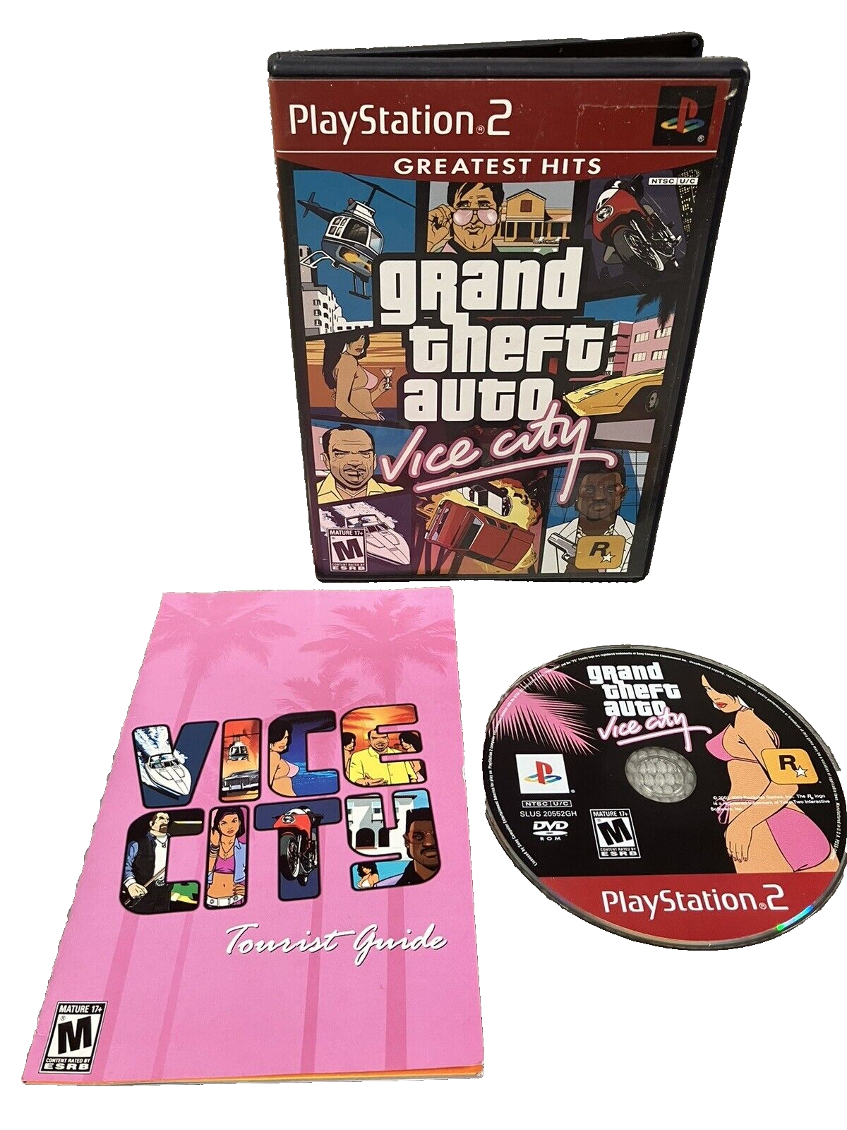 Grand Theft Auto GTA Vice City Sony PlayStation 2 PS2 With