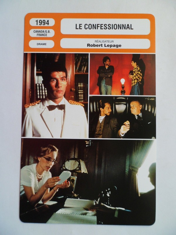 Carte Fiche Cinema 1994 Le Confessionnal Lothaire Bluteau Patrick Goyette Kristi