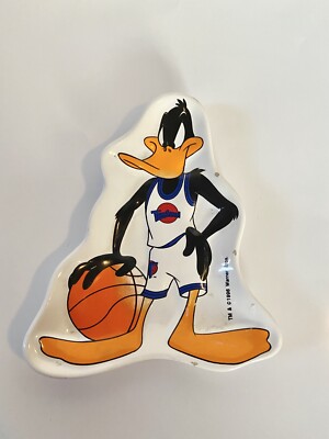 Vintage Space Jam Daffy Duck Ceramic Soap Dish 1996 Warner Bros EUC.Looney Tunes