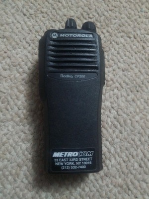 Motorola aah50rdc9aa1an 4 channel uhf portable radio 438-470 cp200 with ext. mic. Buy it now for 43.0