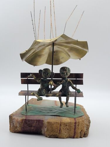 Vintage BIJAN Brass & Copper Figural Sculpture -Rain Drops Vintage BIJAN Brass & Copper Figural Sculpture -Rain Drops