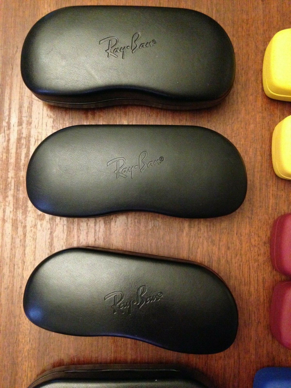 RAY BAN SUNGLASS/EYEGLASS CASES - LOT OF 20 - ASSORTED - SOFT & HARD AUTHENTIC