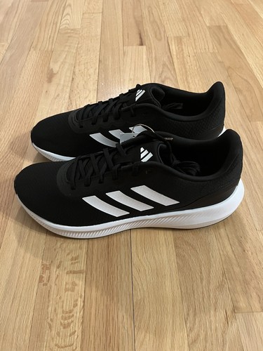 New Adidas Men's Size 10.5 Runfalcon 3.0 Black & White