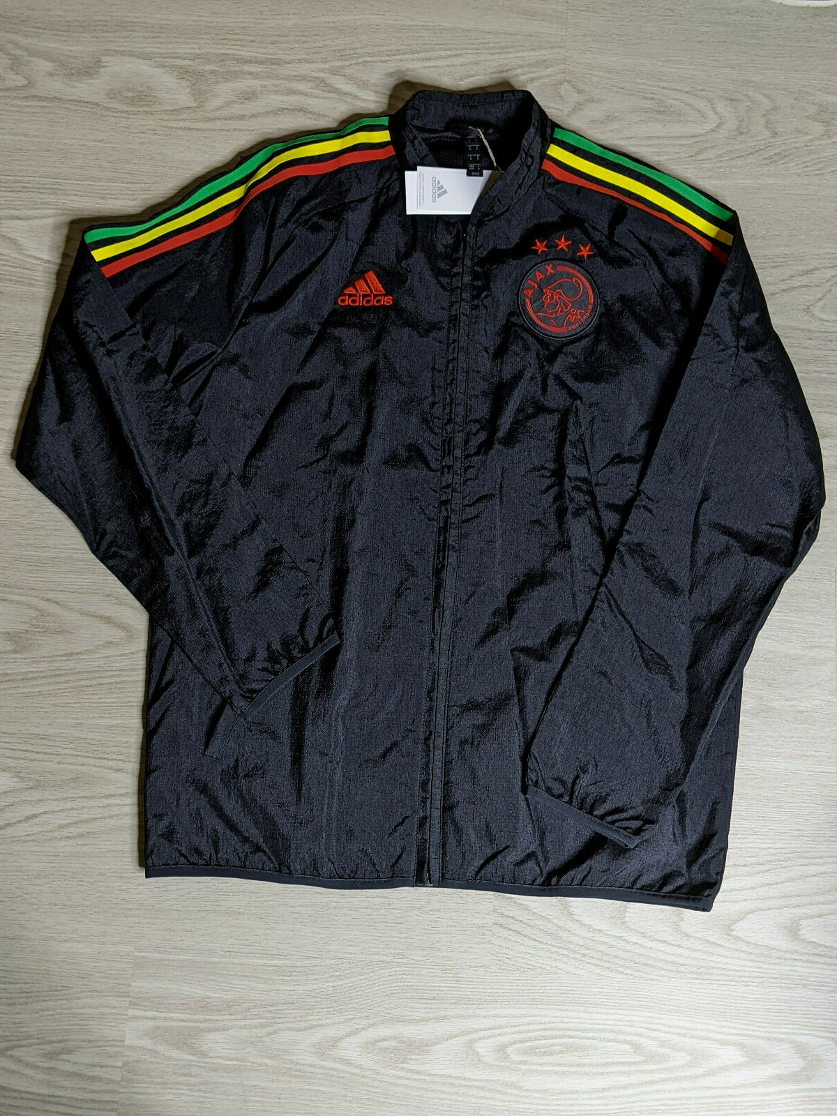 Adidas Track Jacket Mens Medium Ajax Amsterdam Icons Woven Adidas Track Jacket Mens Medium Ajax Amsterdam Icons Woven