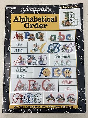 Alphabetical Order Cross Stitch Pattern Book Good-Natured Girls KA3GF5