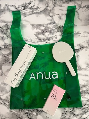 ANUA HEARTLEAF CLEANSING OIL 200ML & Peach 70 Niacin Serum 30Ml & Merch Gift Set