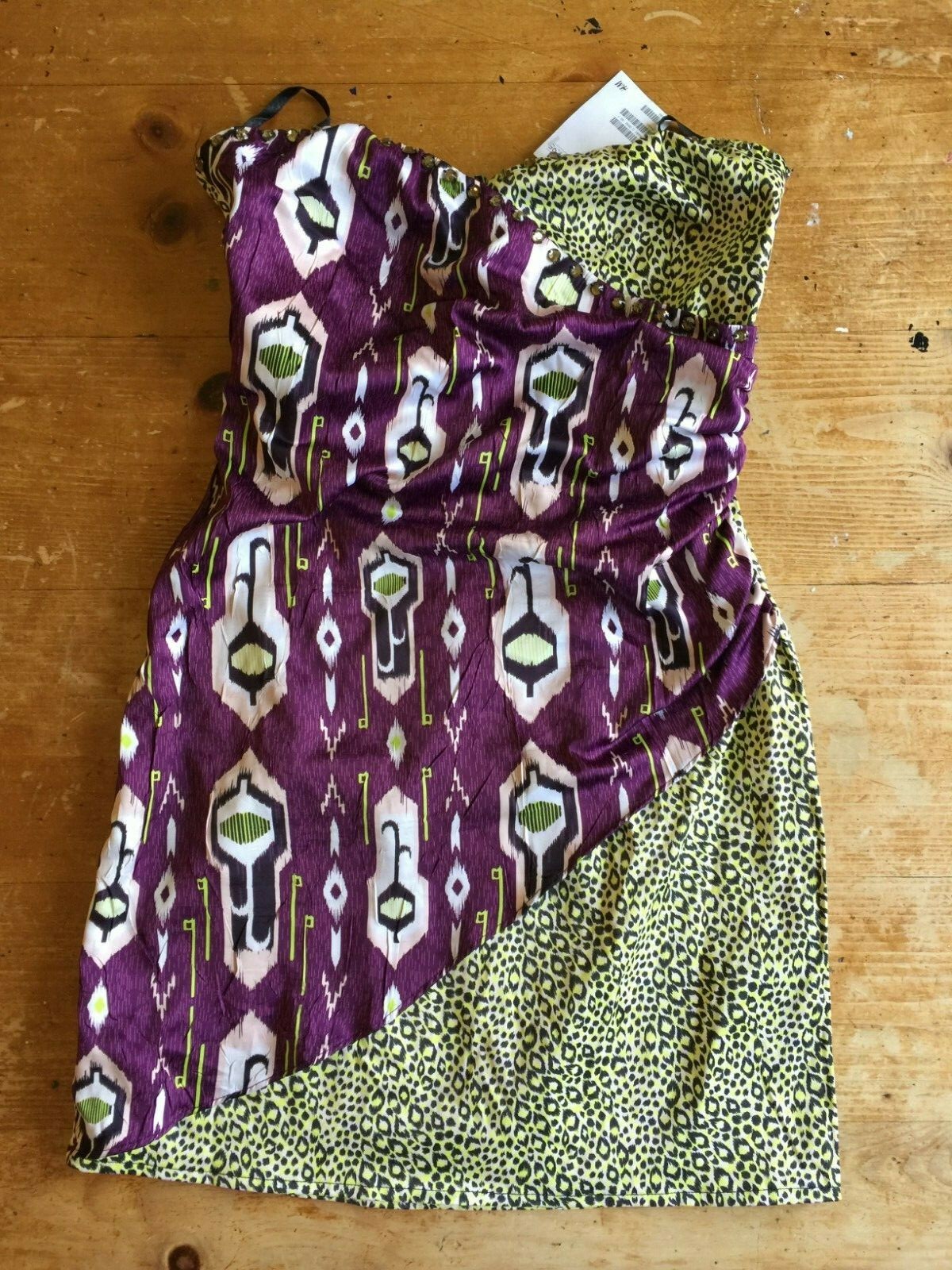 NWT H&M Women's Bejeweled Strapless Short Dress Size 4 NWT H&M Women's Bejeweled Strapless Short Dress Size 4
