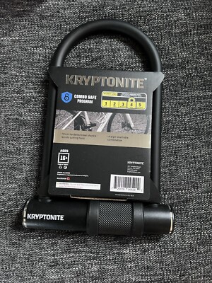 Kryptonite Combo U-Lock Bicycle Lock - Black New