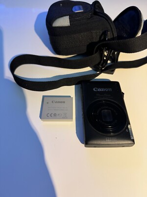 Canon PowerShot ELPH 300 HS / IXUS 220 HS 12.1MP Digital Camera Black needs chgr