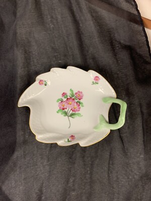 Vintage herend leaf dish From Hungary