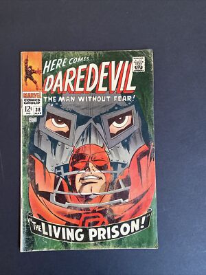 DAREDEVIL #38**APP of DR DOOM, COLAN CVR&ART*,1967 MARVEL SILVER