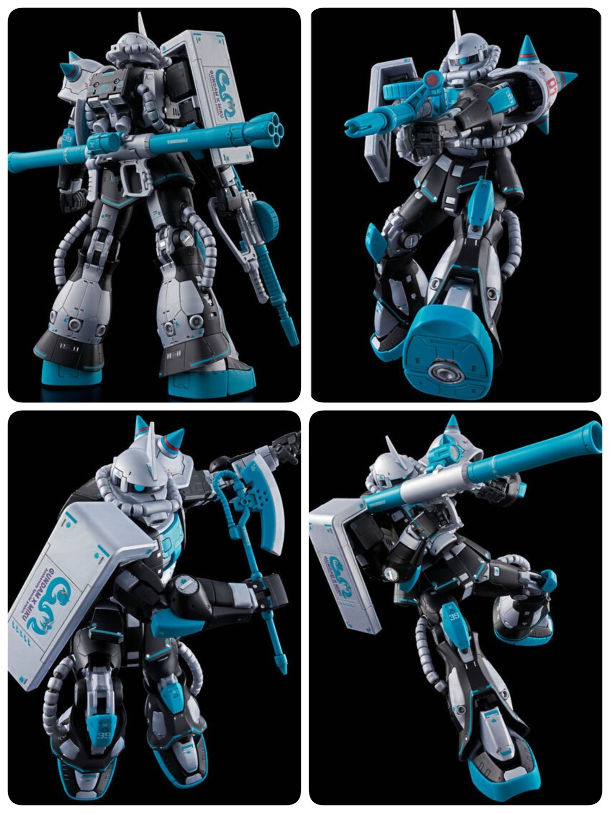 初音ミク 00ガンダム】BANDAI GUNDAM×MIKU RG MS-06S ザクII 初音ミクVer.
