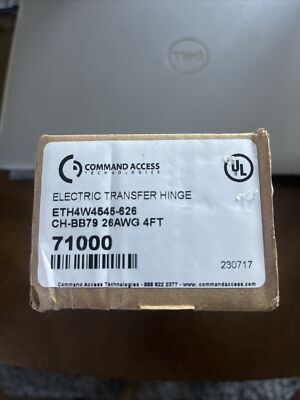 Command Access  ETH4W4545-626 Electric Transfer Hinge CH-BB79  26awg 4ft 71000