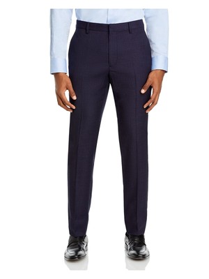 

THEORY Мужские фиолетовые прямые брюки Extra Slim Fit без защипов, Фиолетовый, K0471235