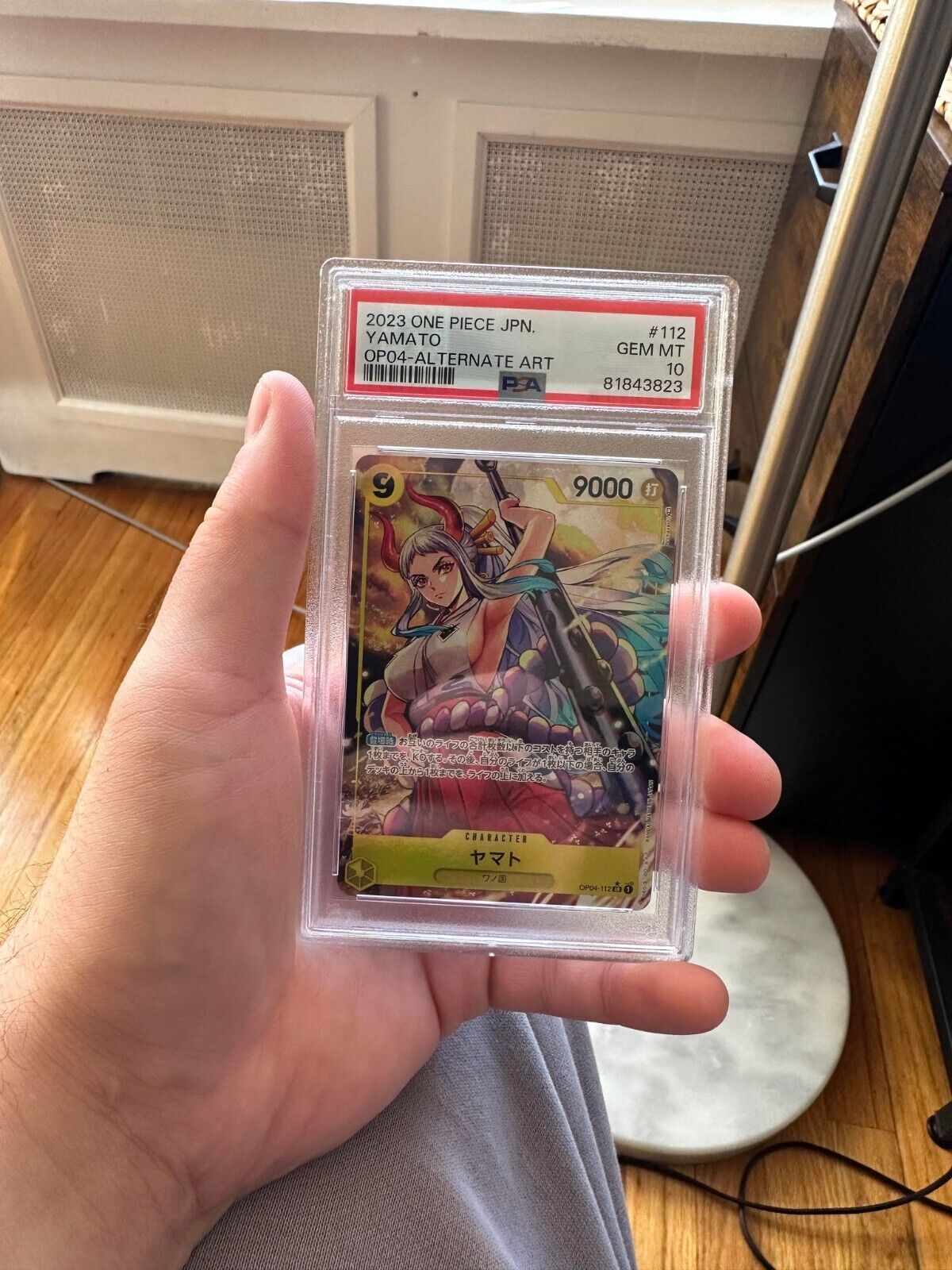 YAMATO ALTERNATE ART SR OP-04-112 ONE PIECE JAPANESE PSA 10 YAMATO ALTERNATE ART SR OP-04-112 ONE PIECE JAPANESE PSA 10