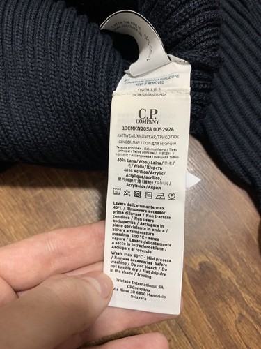 Pre-owned C.p. Company Cp Company Black Turtle Neck Knit Sweater Size 50,52