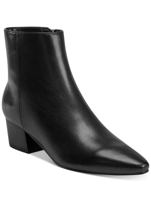 

MARC FISHER Женские черные амортизирующие ботильоны Tammea на блочном каблуке с застежкой-молнией, размер 6,5 м, Черный, MFTAMMEA