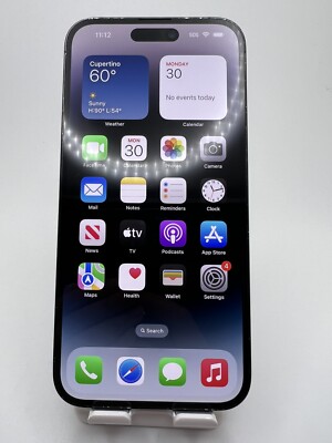 Apple iPhone 14 Pro Max - 128GB - AT&T - Space Black -  Cracked - Check ESN