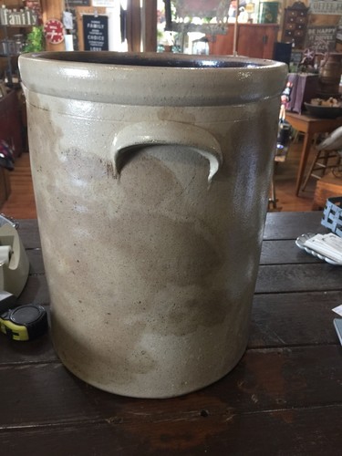 Antique Beesting Hand Painted Cobalt Salt Glaze 6 Gallon Redwing Minn