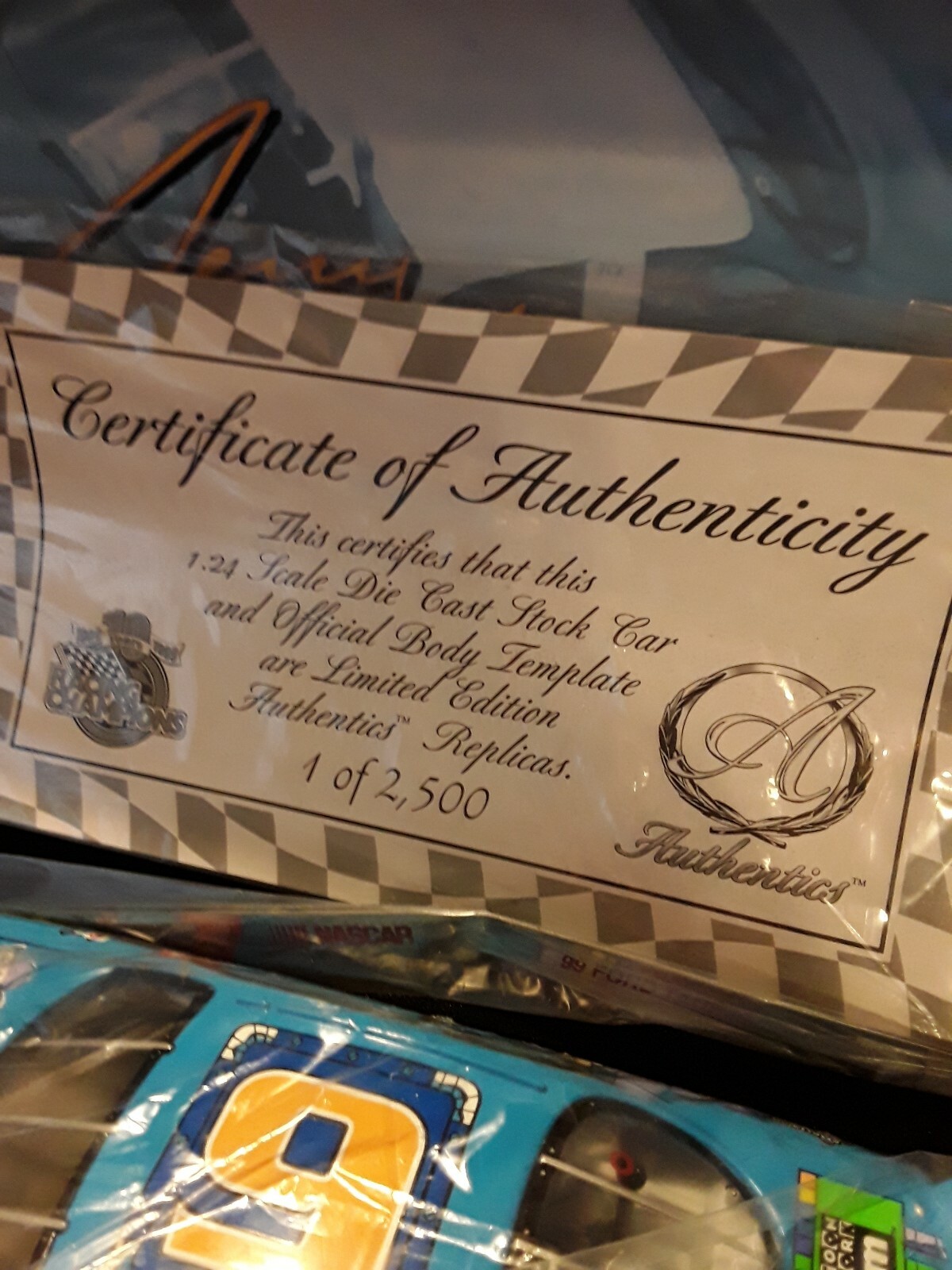 Certificate of Authenticity 1:24 Die-Cast Stock Car Limited Jerry Madeau W Case