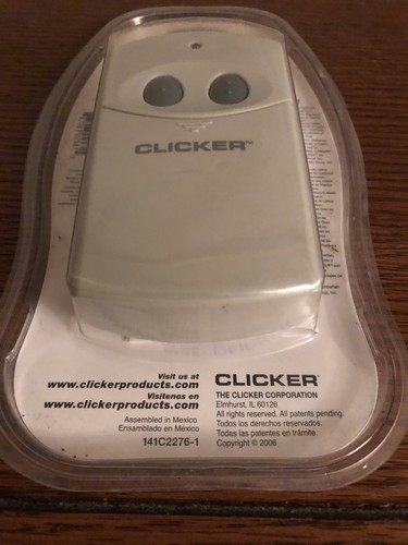Clicker Chamberlain CLT1 D 2-Button Remote Control Universal Garage Door Opener