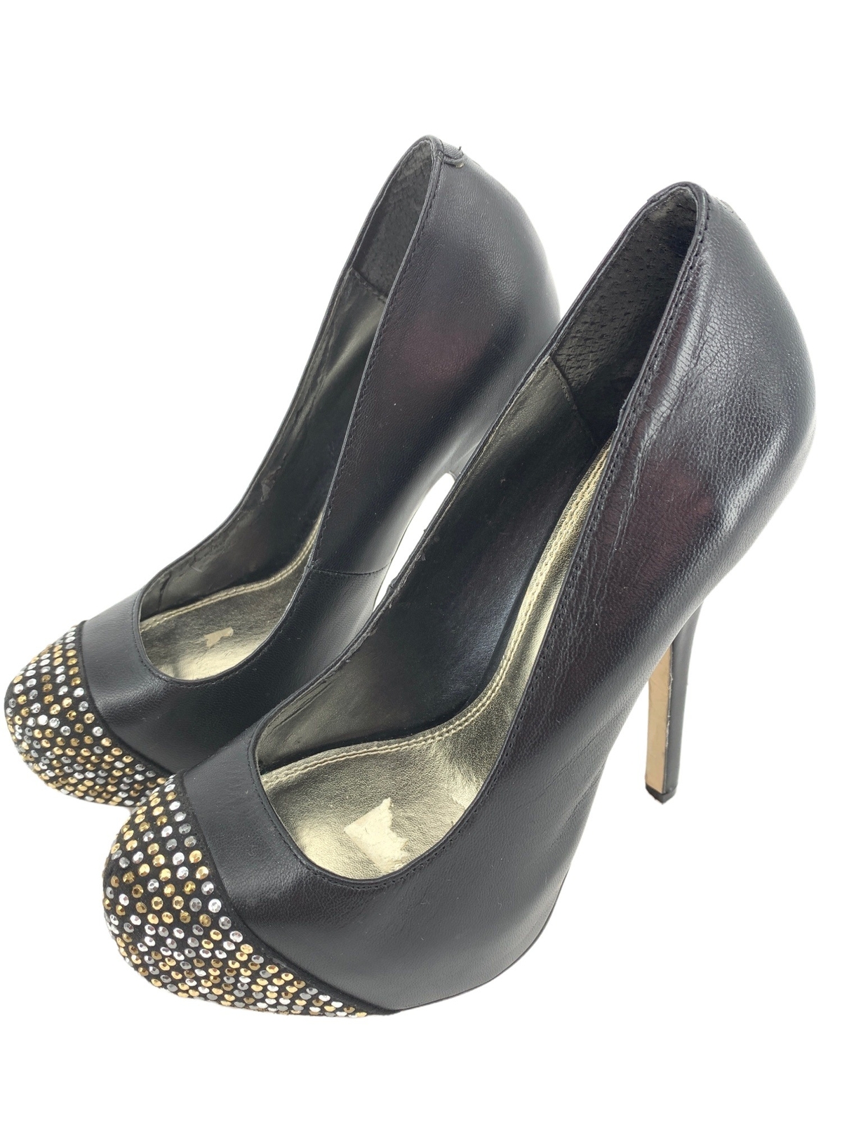 Womens Bakers Size 6 Shoes Black Ultra High Heel Studded Toe