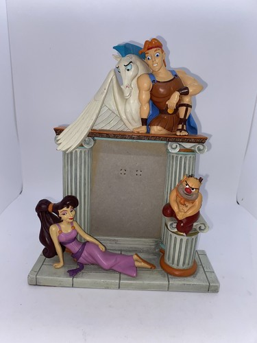 DISNEY HERCULES MEGARA MEG PHIL PEGASUS FIGURAL RESIN PHOTO FRAME
