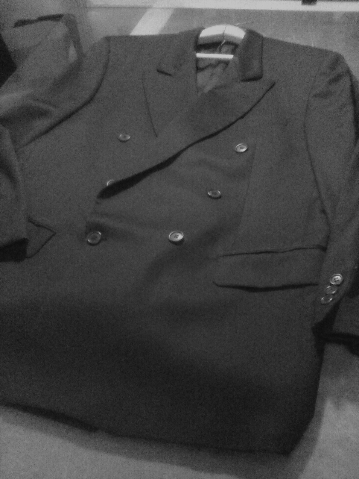'SILVIO BRESCIANI' RENOWN! MEN'S100%WOOL BLACK FINE SUIT JACKET MADE IN ITALY