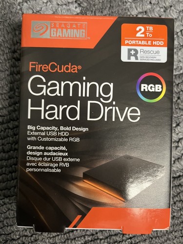 Seagate - FireCuda Gaming 2TB External USB 3.2 Gen 1 Hard Drive with RGB LED