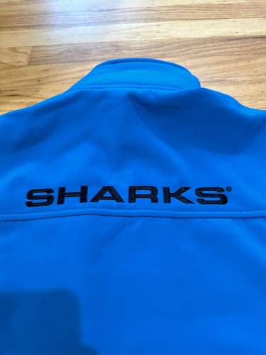 NHL Team Apparel San Jose Sharks Soft Shell Full Zip Jacket Size Medium