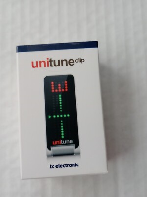 TC Electronic UniTune Guitar/Bass Clip-On Tuner Strobe Chromatic Function
