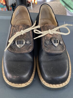 Sudtiroler Schuhe Platform Chunky Leather Shoes Italy HandMade Womens Oxford 9.5