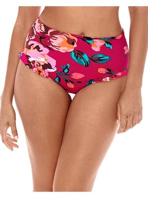

SKINNY DIPPERS Женский розовый купальник с высокой талией Daisy Duke Hot House Низ