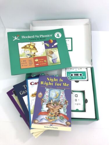 HOOKED ON PHONICS Learn To Read LEVEL 4 & 5 COMPLETE Tapes Flashcards Workbooks+