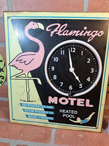 Neon Clock Vintage Mcm For Parts See Pics