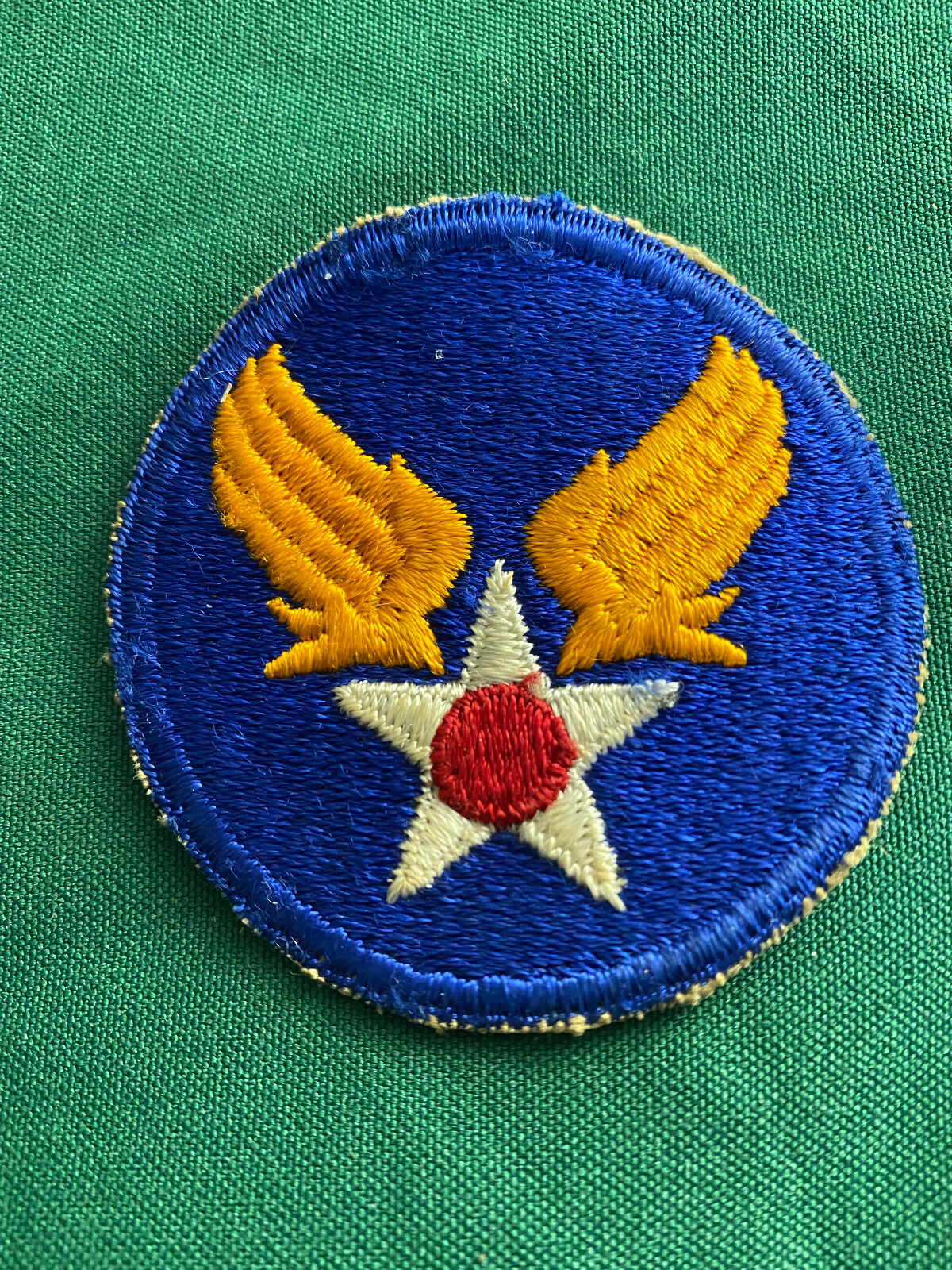 Vintage WWII Air Force Wings Star Red Dot Insignia Badge