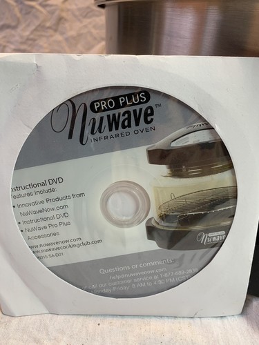 EUC NUWAVE PRO PLUS INFRARED OVEN COOKING SYSTEM MODEL 20602 EXTENDER RING & CD