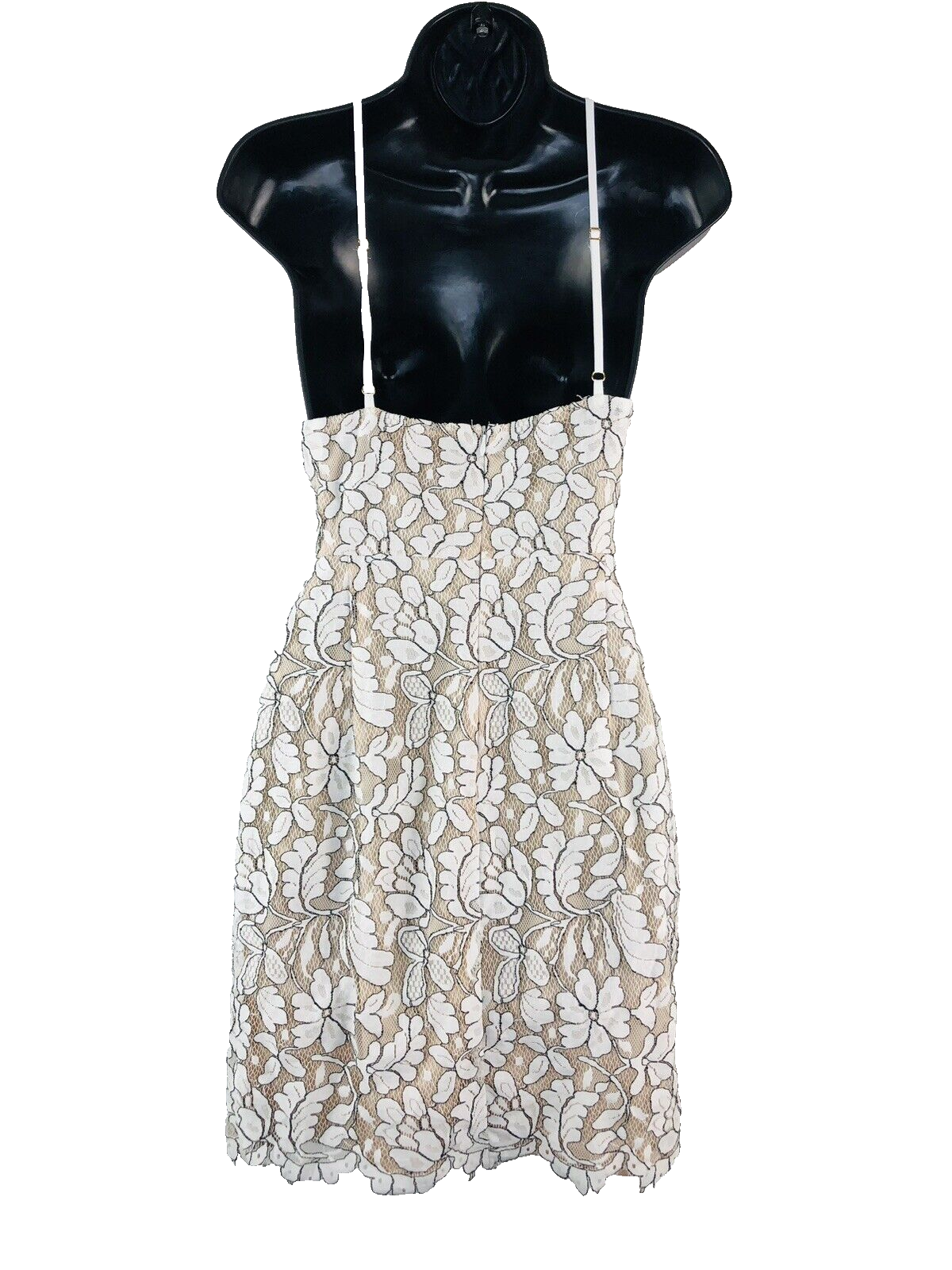 Ivory lace bodycon dress hot sale