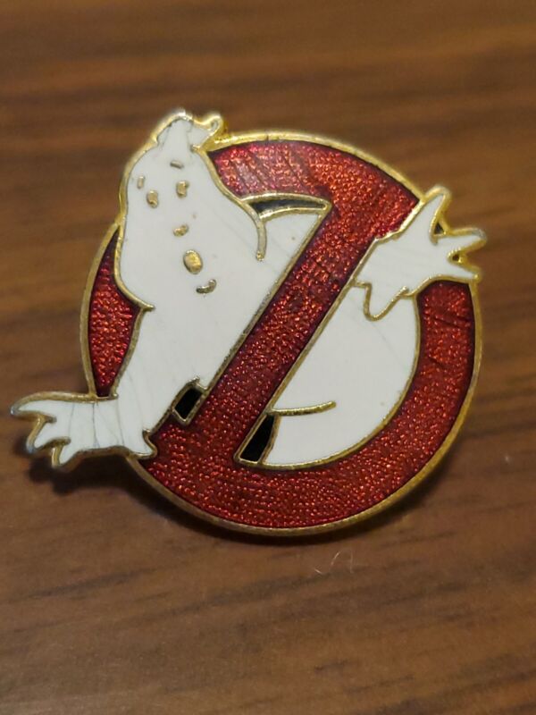 Vintage Original Official Ghostbusters Enamel Pin 1984 Columbia Pictures Gold 